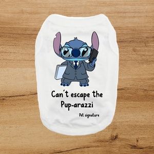 Stitch puparazzi dog shirt